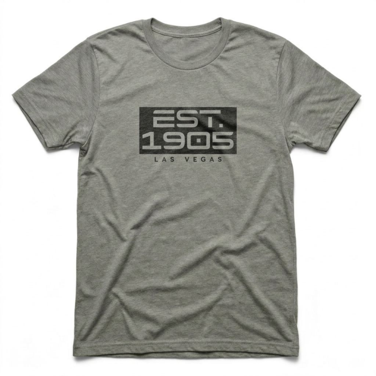 Established 1905 Las Vegas founded t-shirt in venetian gray