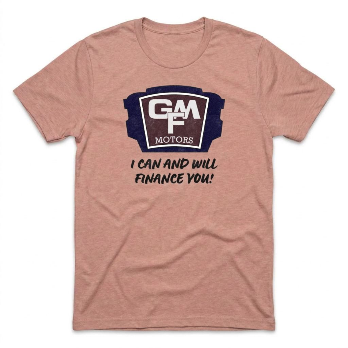 GMF Motors Las Vegas area code t-shirt in desert pink