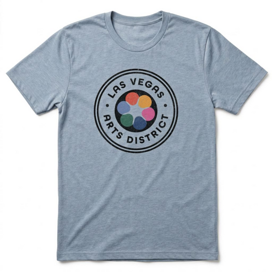 Las Vegas Arts District t-shirt in stonewash denim
