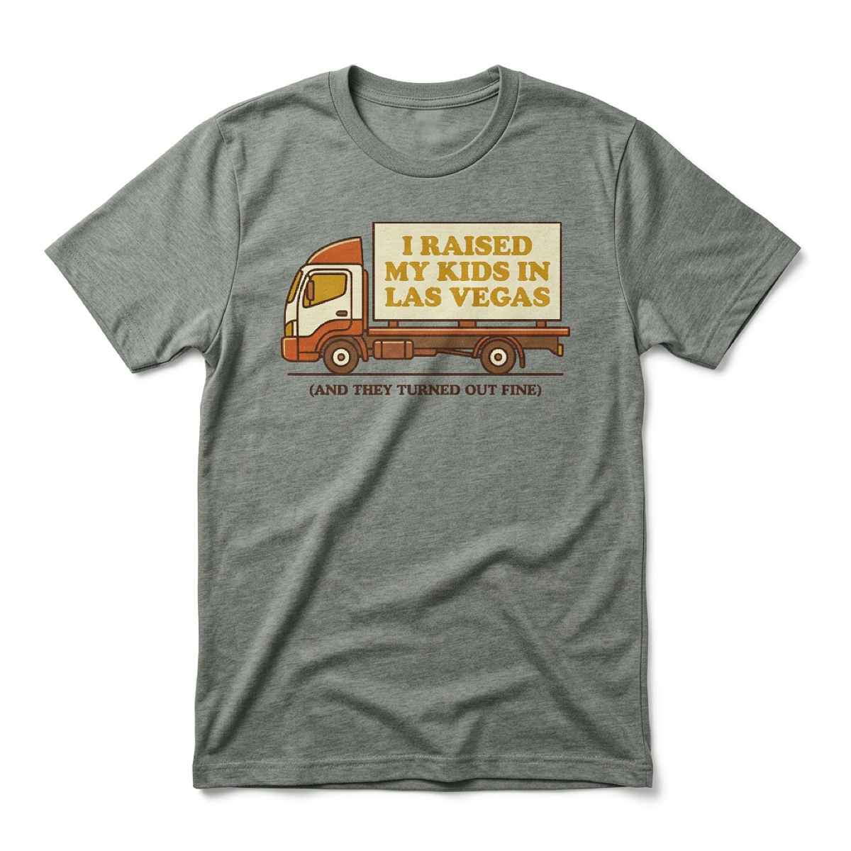Raised In Vegas Las Vegas t-shirt in venetian gray
