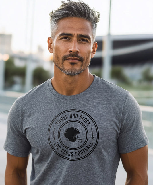 Silver & Black Helmet