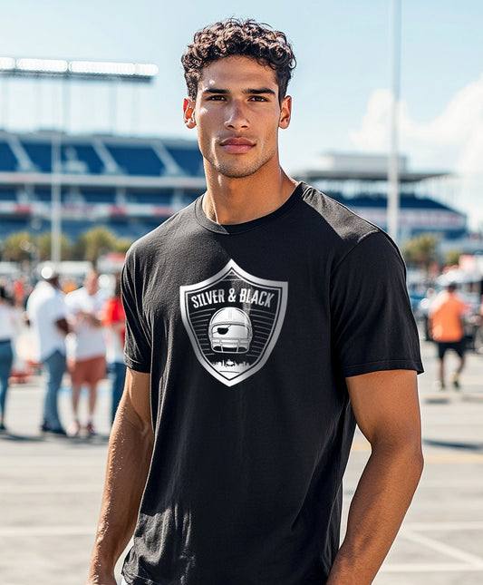 Silver & Black Shield