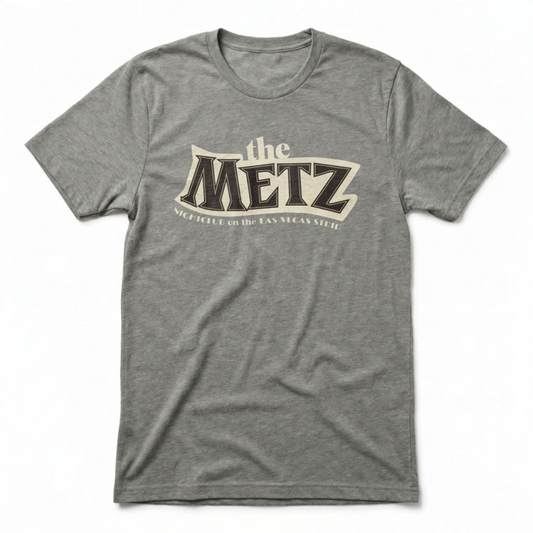The Metz Las Vegas nightlife tribute t-shirt in venetian gray
