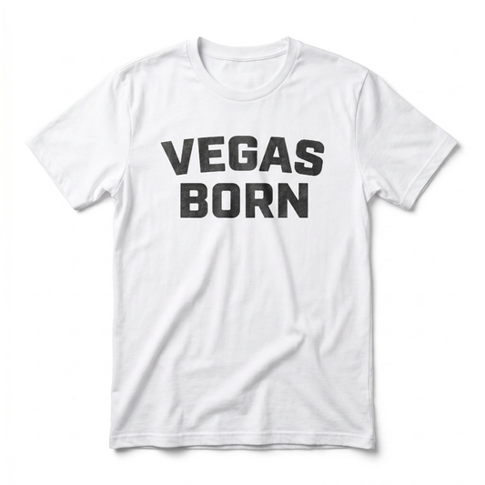 Vegas Born Las Vegas t-shirt in white