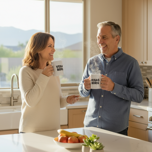 Vegas Born Ceramic Mug - Perfect Gift for Las Vegas Lovers (11oz)