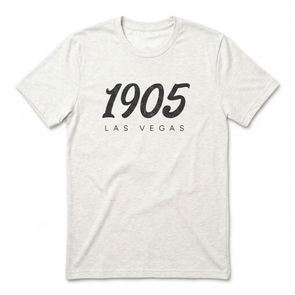 1905 Las Vegas est. 1905 t-shirt in heather white