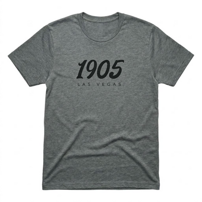 1905 Las Vegas est. 1905 t-shirt in heavy metal