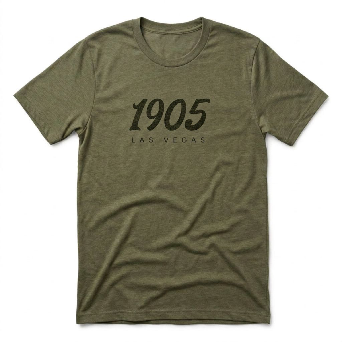 1905 Las Vegas est. 1905 t-shirt in military green