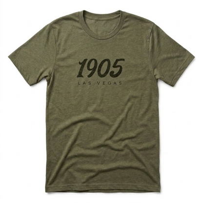 1905 Las Vegas est. 1905 t-shirt in military green
