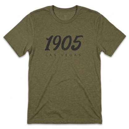 1905 Las Vegas est. 1905 t-shirt in military green