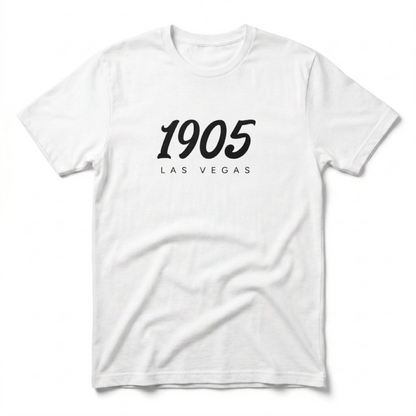 1905 Las Vegas est. 1905 t-shirt in white
