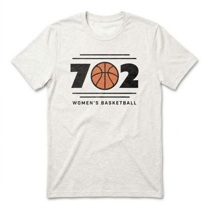 702 Las Vegas area code basketball t-shirt in heather white