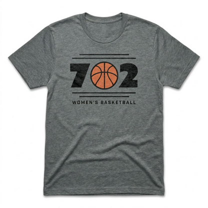 702 Las Vegas area code basketball t-shirt in heavy metal