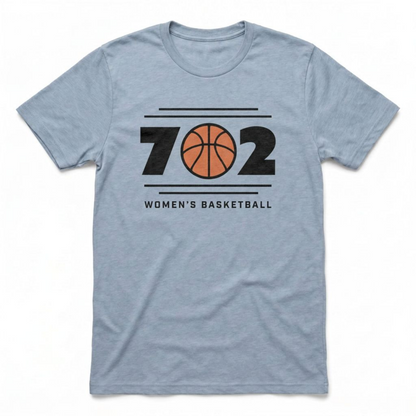 702 Las Vegas area code basketball t-shirt in vintage stonewash denim