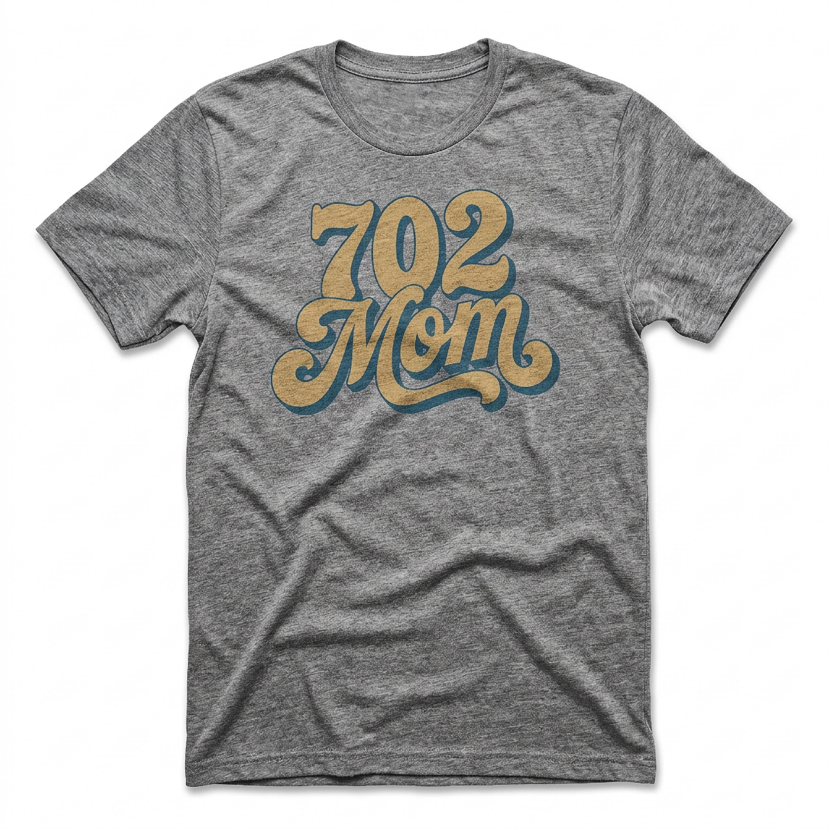 702 Mom Las Vegas t-shirt in gray