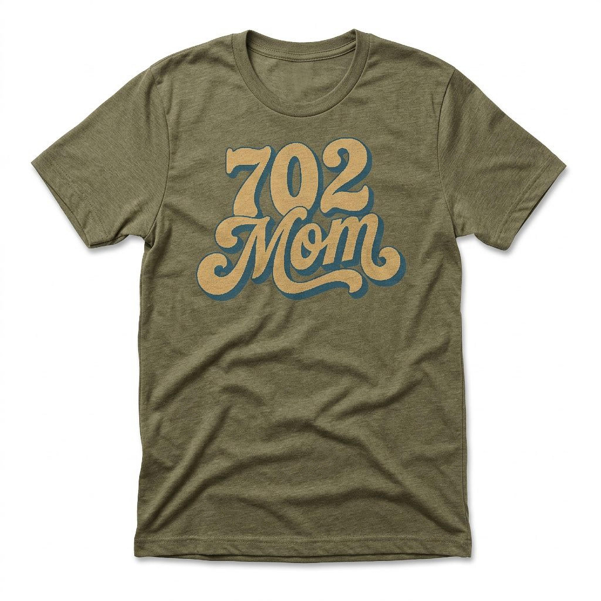 702 Mom Las Vegas t-shirt in military green