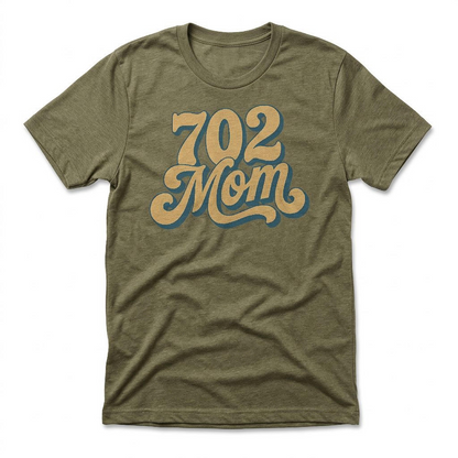 702 Mom Las Vegas t-shirt in military green