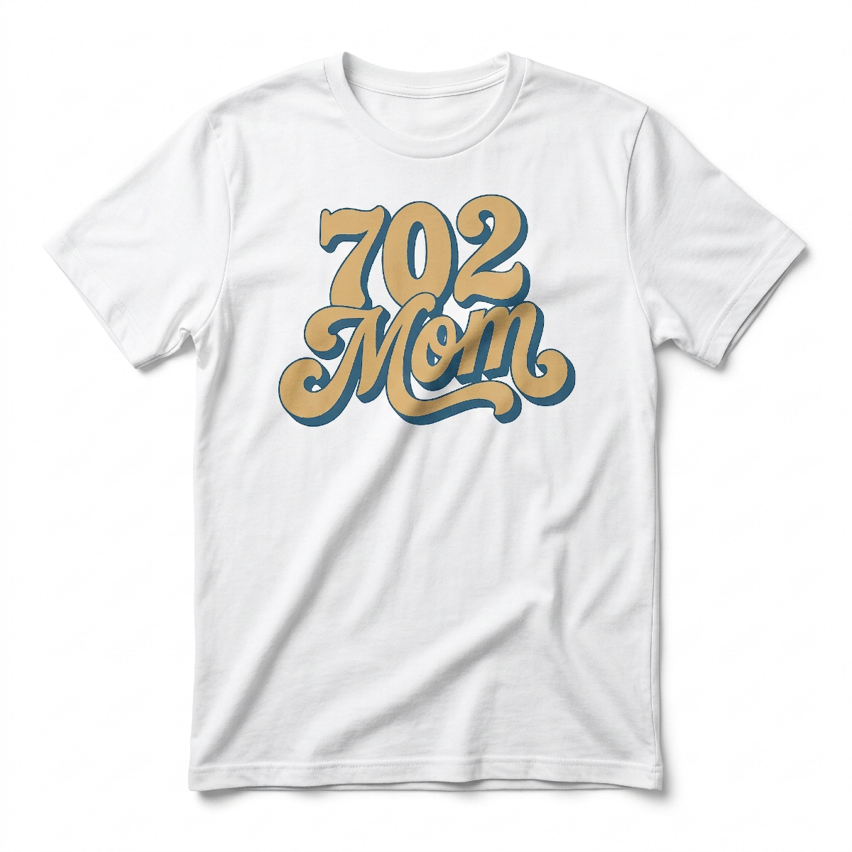 702 Mom Las Vegas t-shirt in white