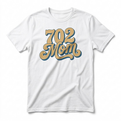 702 Mom Las Vegas t-shirt in white