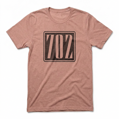 702 Square Las Vegas area code t-shirt in desert pink