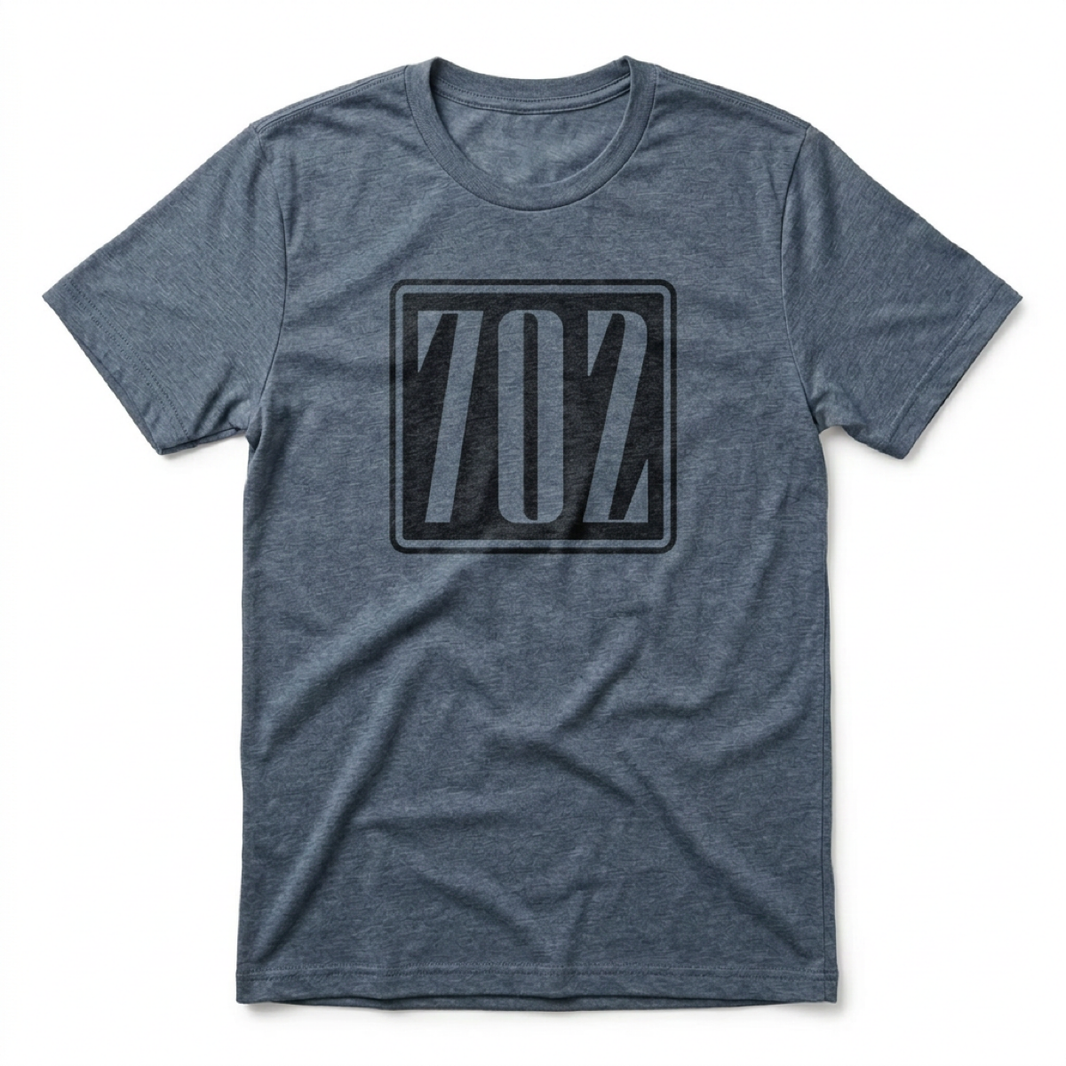 702 Square Las Vegas area code t-shirt in indigo