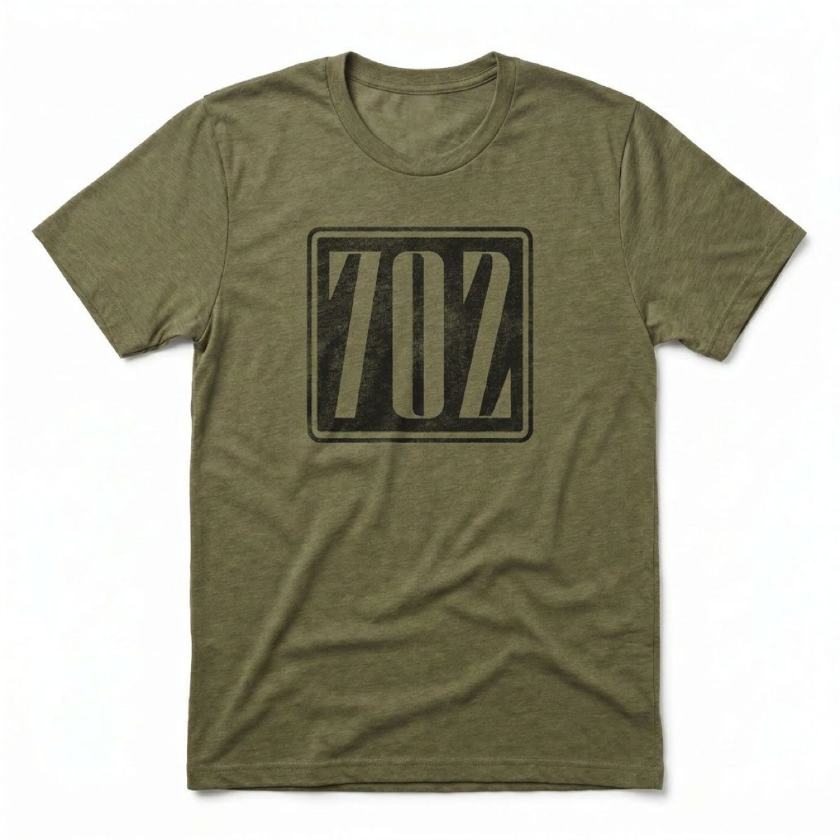 702 Square Las Vegas area code t-shirt in military green