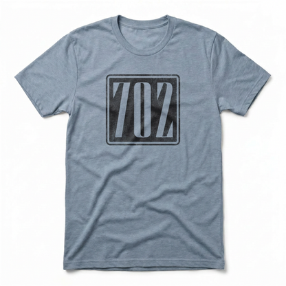 702 Square Las Vegas area code t-shirt in stonewash denim