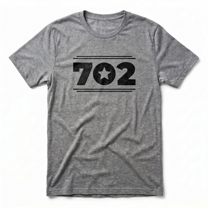 702 Star Las Vegas area code t-shirt in premium heather