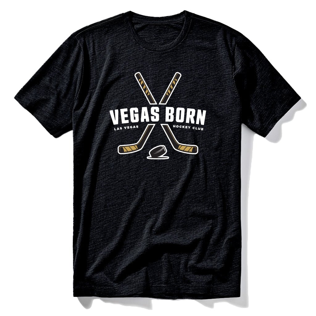 Vegas Born Hockey Sticks Las Vegas Golden Knights t-shirt in black