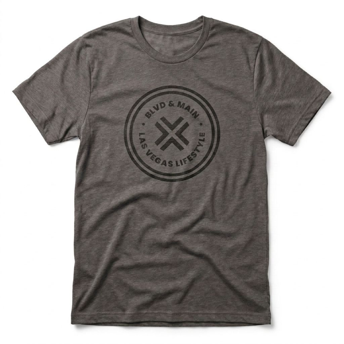 BLVD Circle Las Vegas t-shirt in premium heather