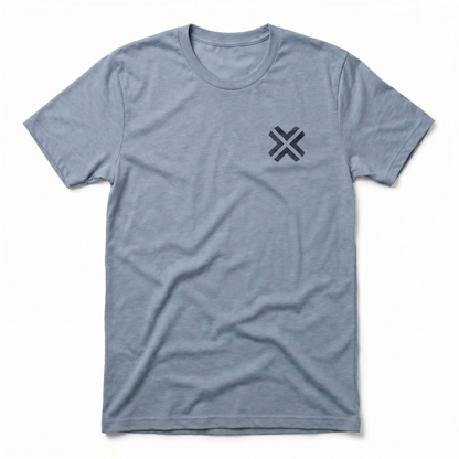 BLVD Simple Las Vegas t-shirt in stonewash denim