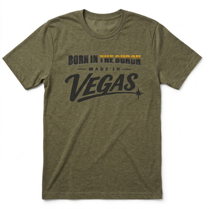 Born In The Burgh Las Vegas t-shirt in military green