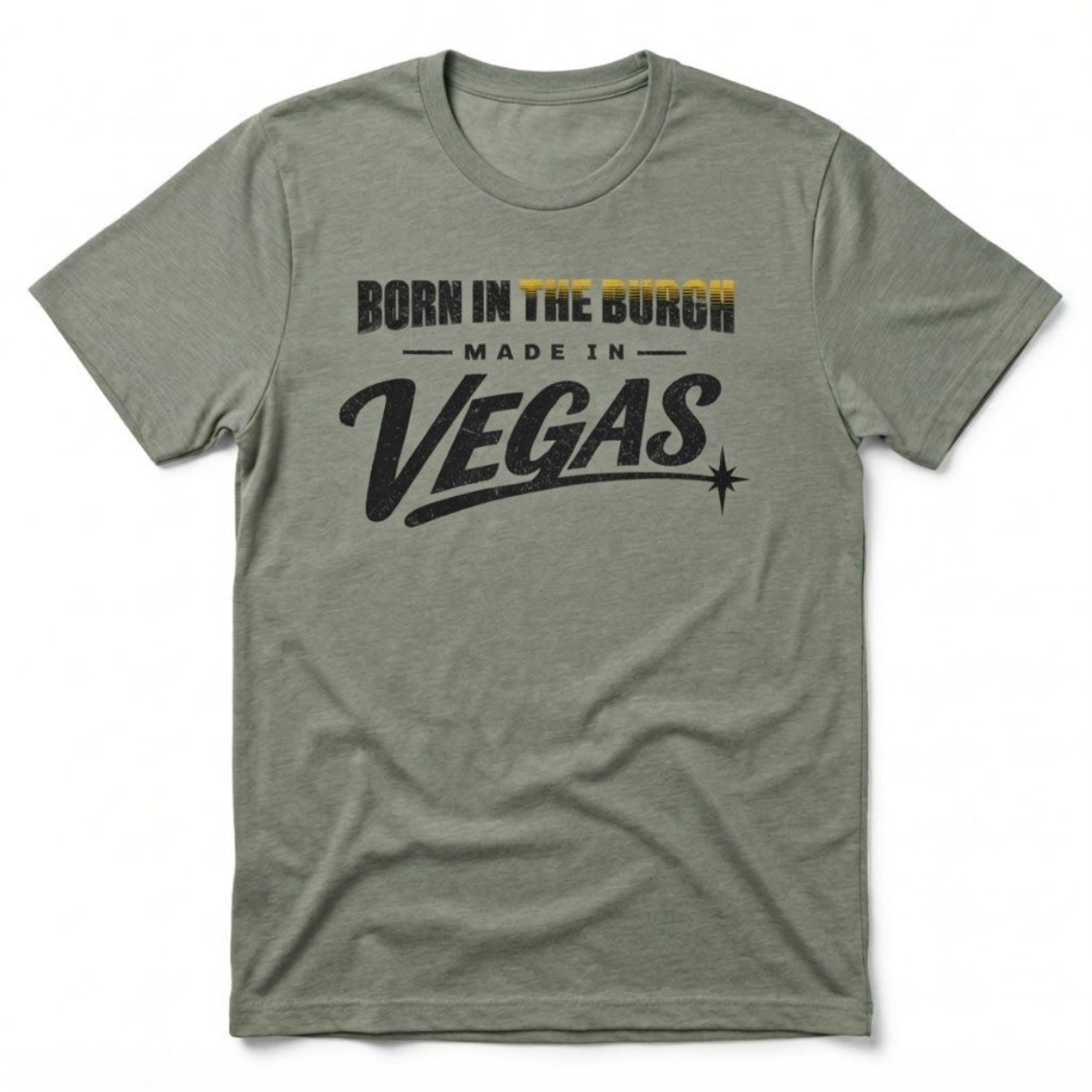 Born In The Burgh Las Vegas t-shirt in venetian gray