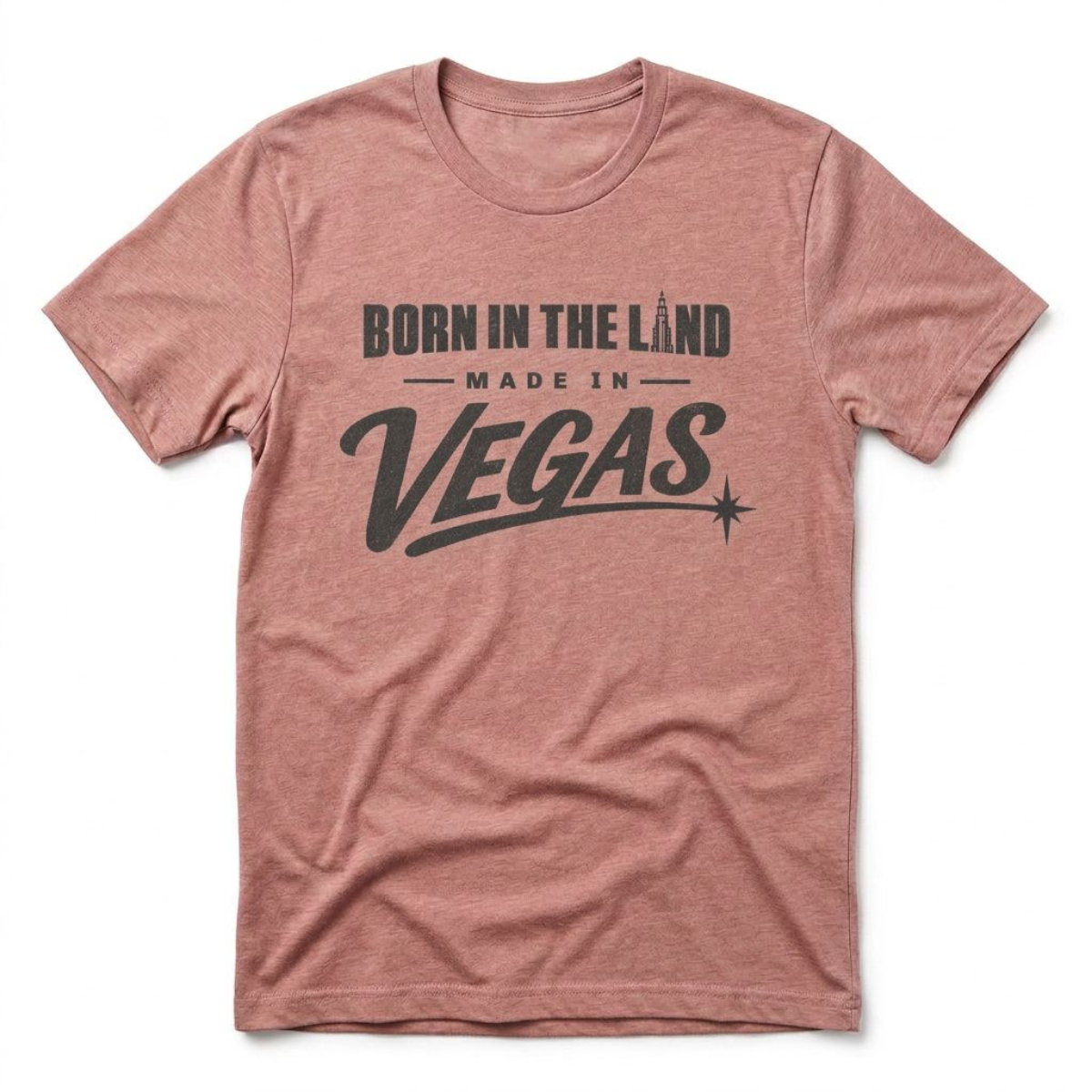 Made In The Land Las Vegas t-shirt in desert pink