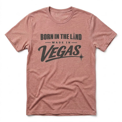 Made In The Land Las Vegas t-shirt in desert pink