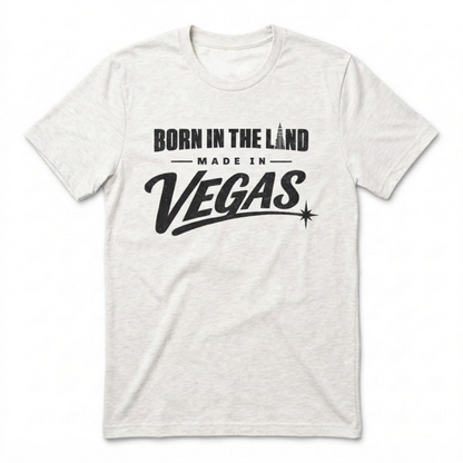 Made In The Land Las Vegas t-shirt in heather white