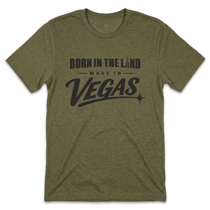 Made In The Land Las Vegas t-shirt in military green