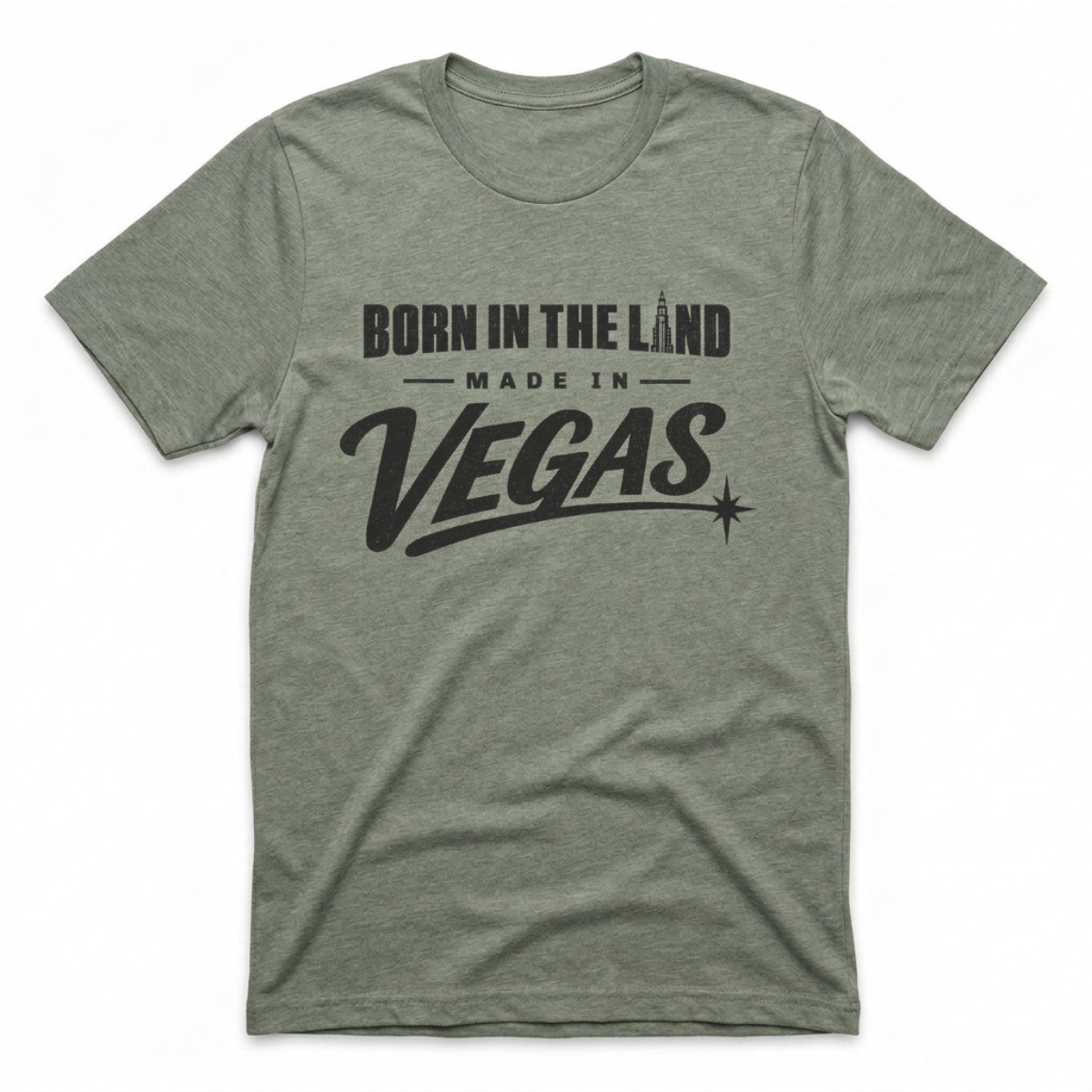 Made In The Land Las Vegas t-shirt in venetian gray