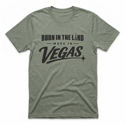 Made In The Land Las Vegas t-shirt in venetian gray