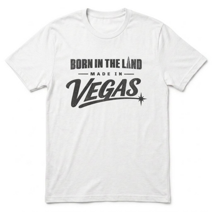 Made In The Land Las Vegas second t-shirt in heather white