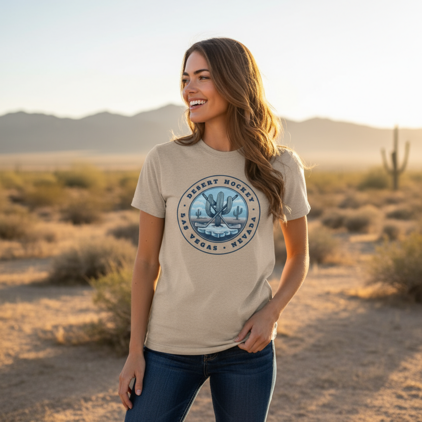 Desert Hockey Cactus T-Shirt