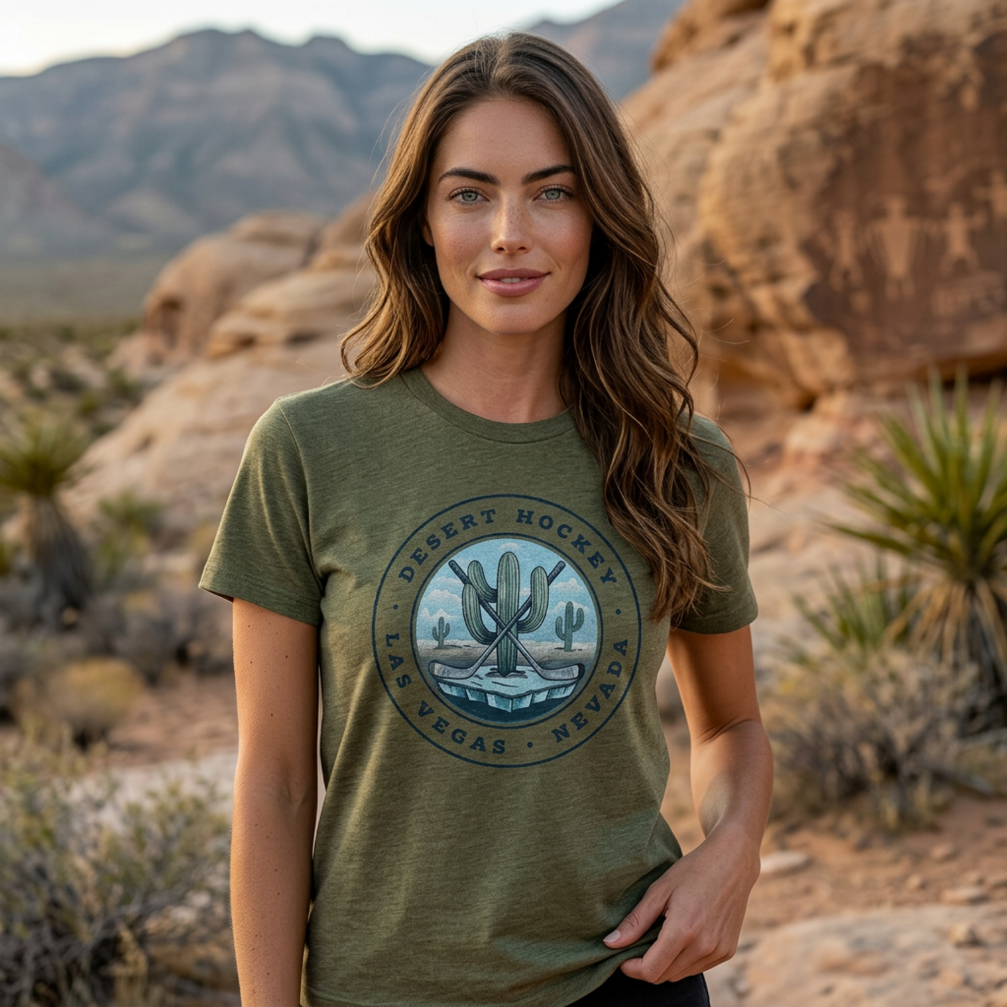 Desert Hockey Cactus T-Shirt