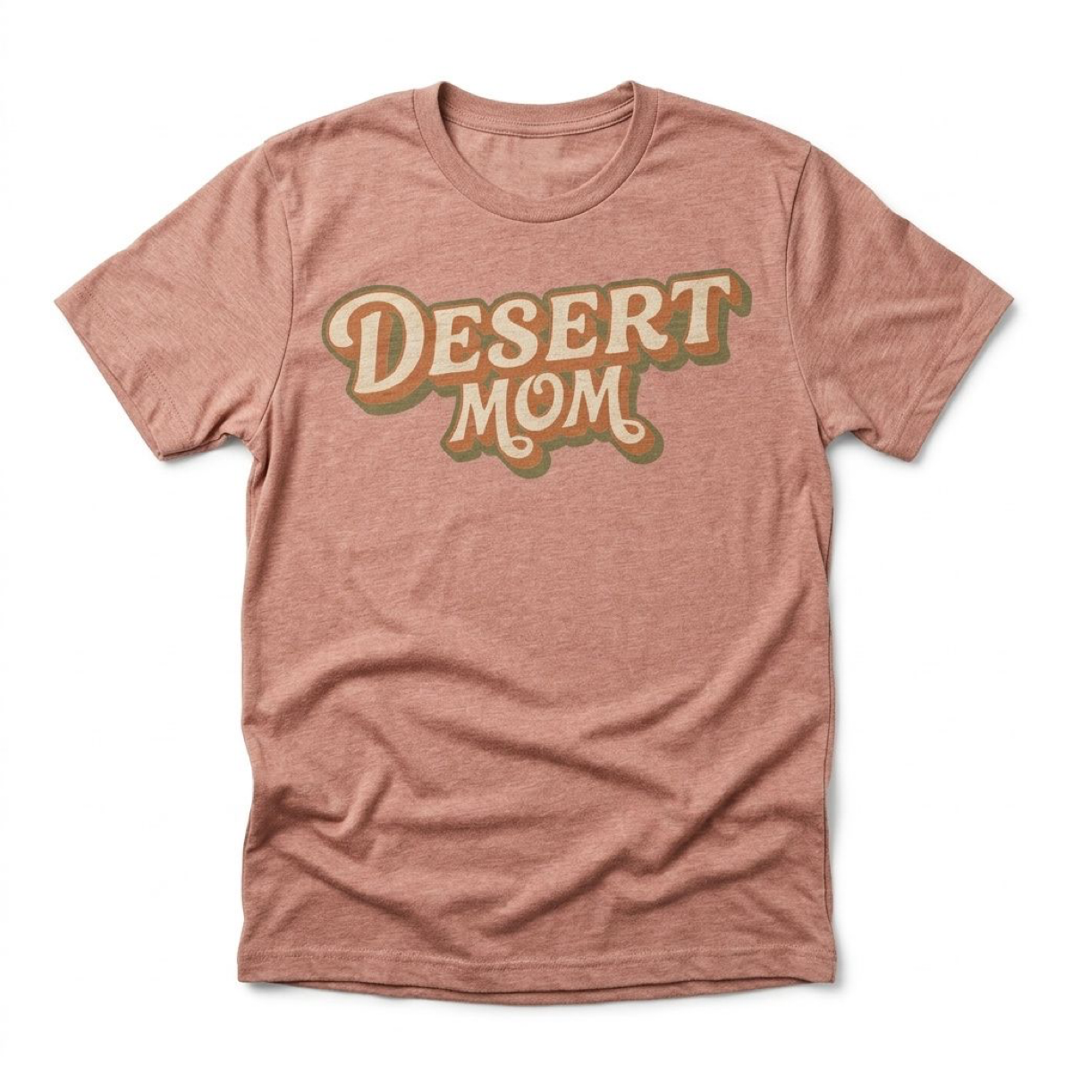 Desert Mom Las Vegas t-shirt in desert pink