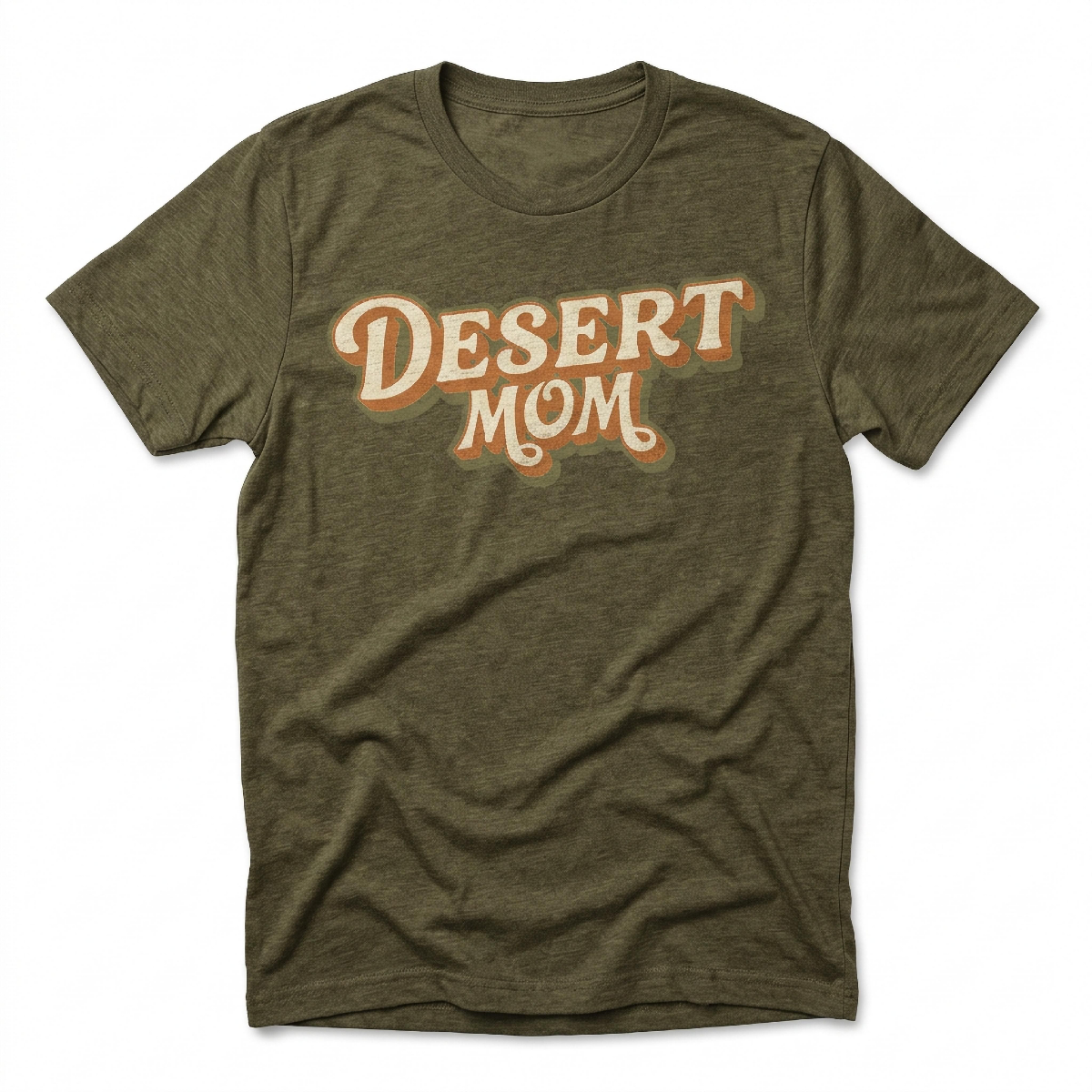 Desert Mom Las Vegas t-shirt in military green
