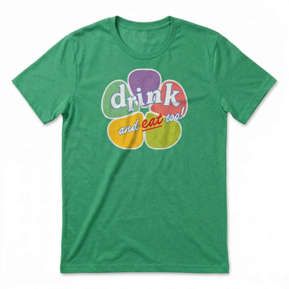 Drink And Eat Too Las Vegas Golden Knights t-shirt in envy