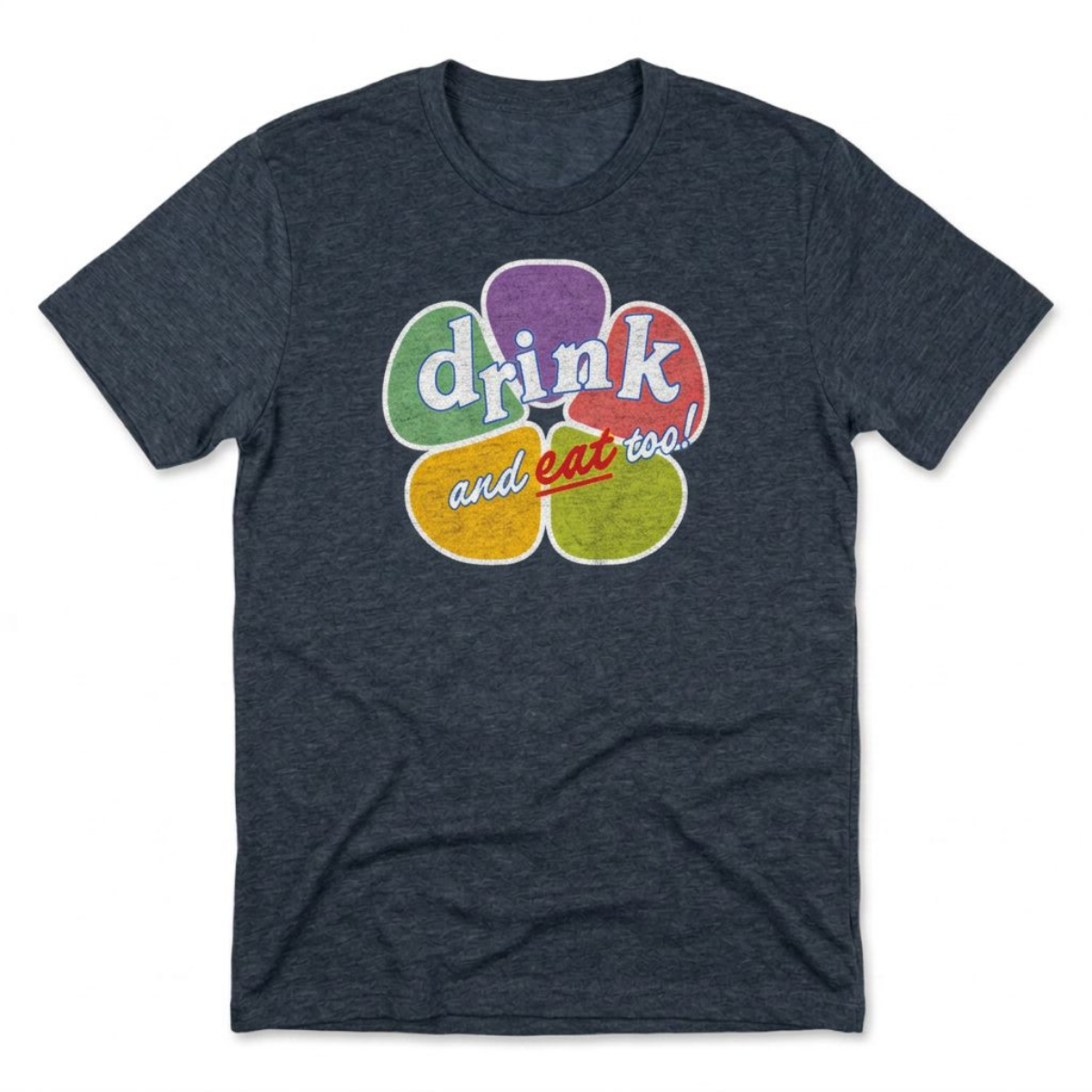 Drink And Eat Too Las Vegas Golden Knights t-shirt in indigo