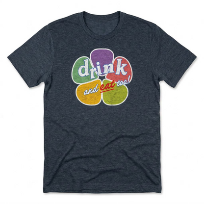 Drink And Eat Too Las Vegas Golden Knights t-shirt in indigo
