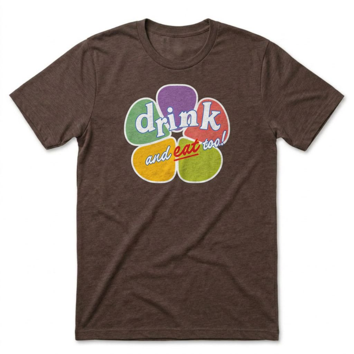 Drink And Eat Too Las Vegas Golden Knights t-shirt in macchiato
