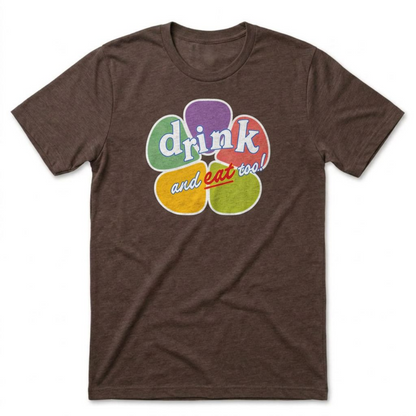 Drink And Eat Too Las Vegas Golden Knights t-shirt in macchiato