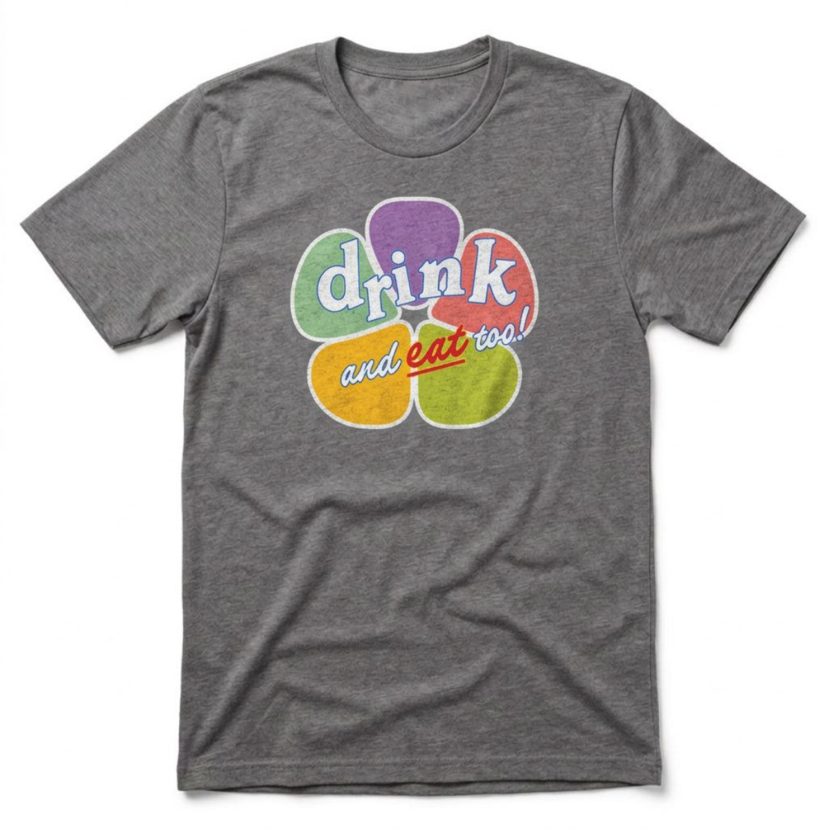 Drink And Eat Too Las Vegas Golden Knights t-shirt in premium heather